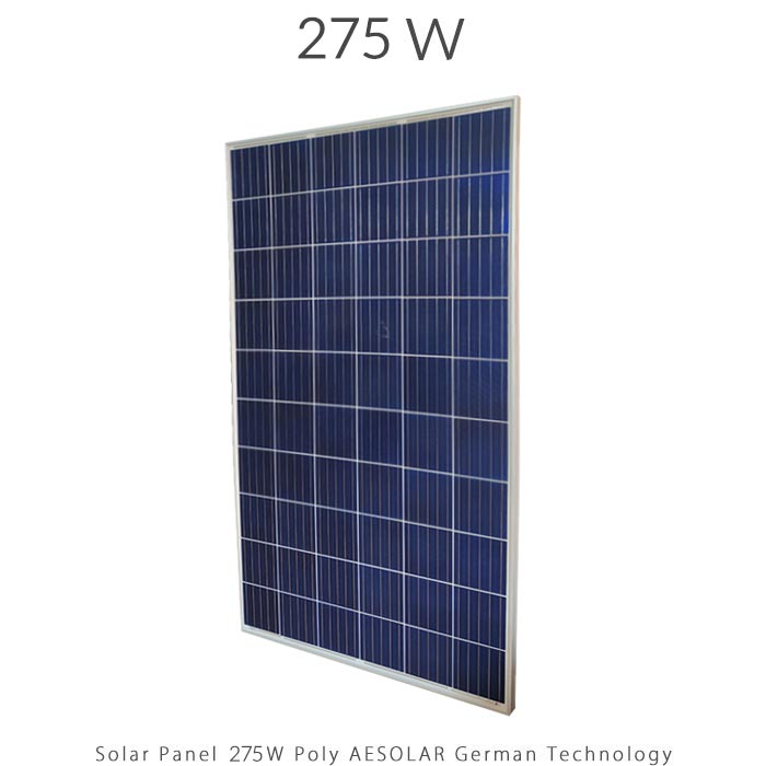 پنل خورشیدی 275 وات پلی کریستال برند AE SOLAR آلمان