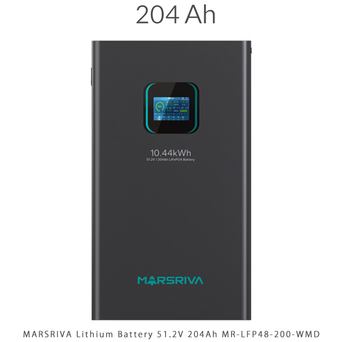 باتری لیتیومی 204 آمپر ساعت 51.2 ولت برند MARSRIVA مدل MR-LFP48-200-WMD