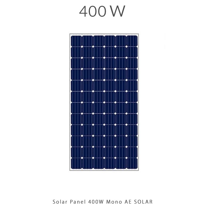 پنل خورشیدی 400 وات مونو کریستال برند AE SOLAR آلمان