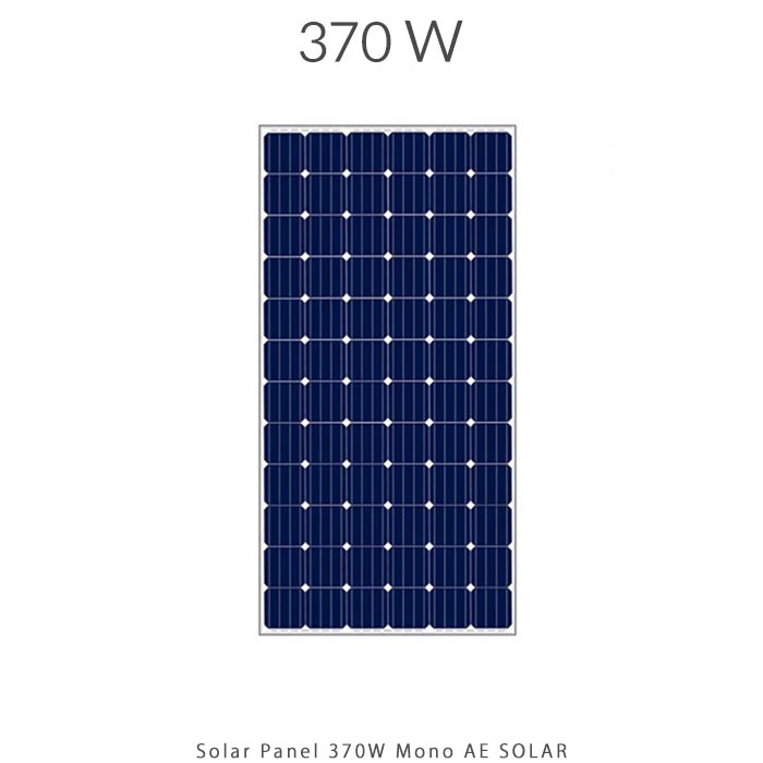 پنل خورشیدی 370 وات مونو کریستال برند AE SOLAR آلمان