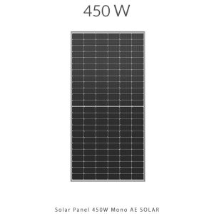 پنل خورشیدی 450 وات مونو کریستال برند AE SOLAR آلمان
