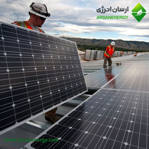 نصب پنل خورشیدی مونوکریستال