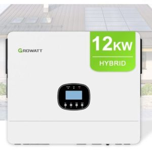 اینورتر هیبریدی خورشیدی GROWATT مدل SPE12000 ظرفیت ۱۲ کیلووات تک فاز